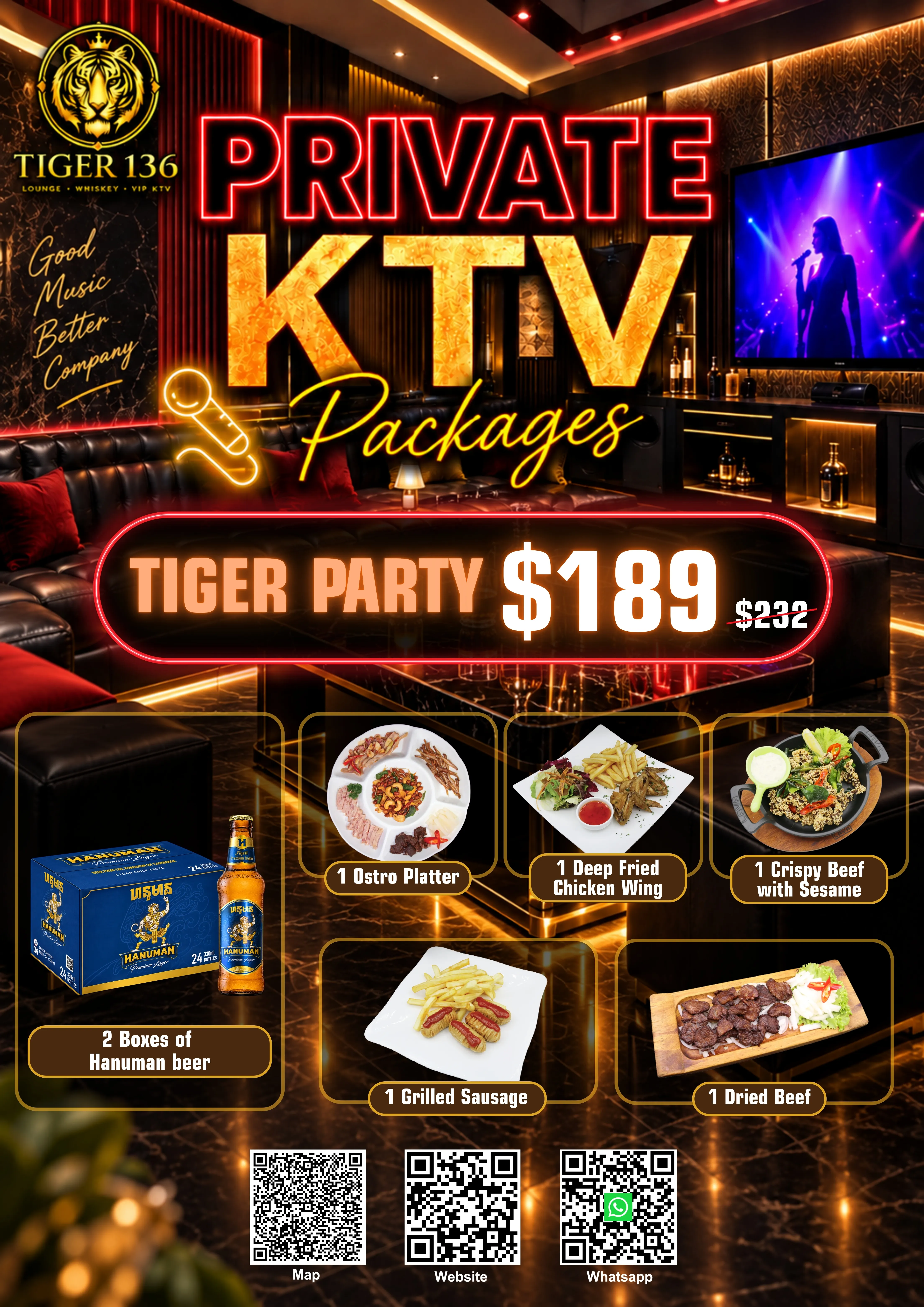 Tiger Party KTV Beer Package - $189